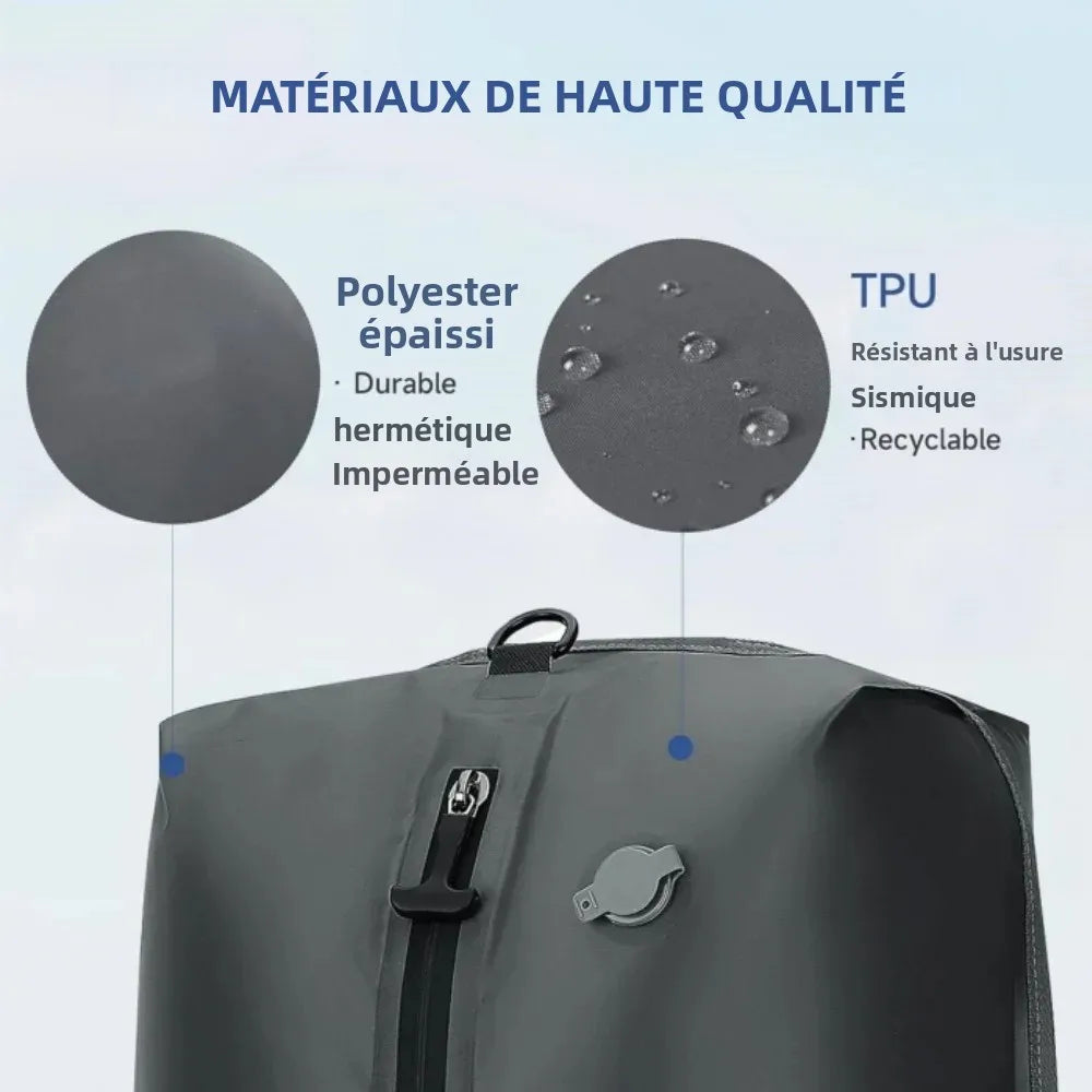 Travel Vacuum Storage Bags,17L-34L Reusable Empty Vacuum Bag for Clothes Outdoor Compression Pack Folding Bag with Air Pump